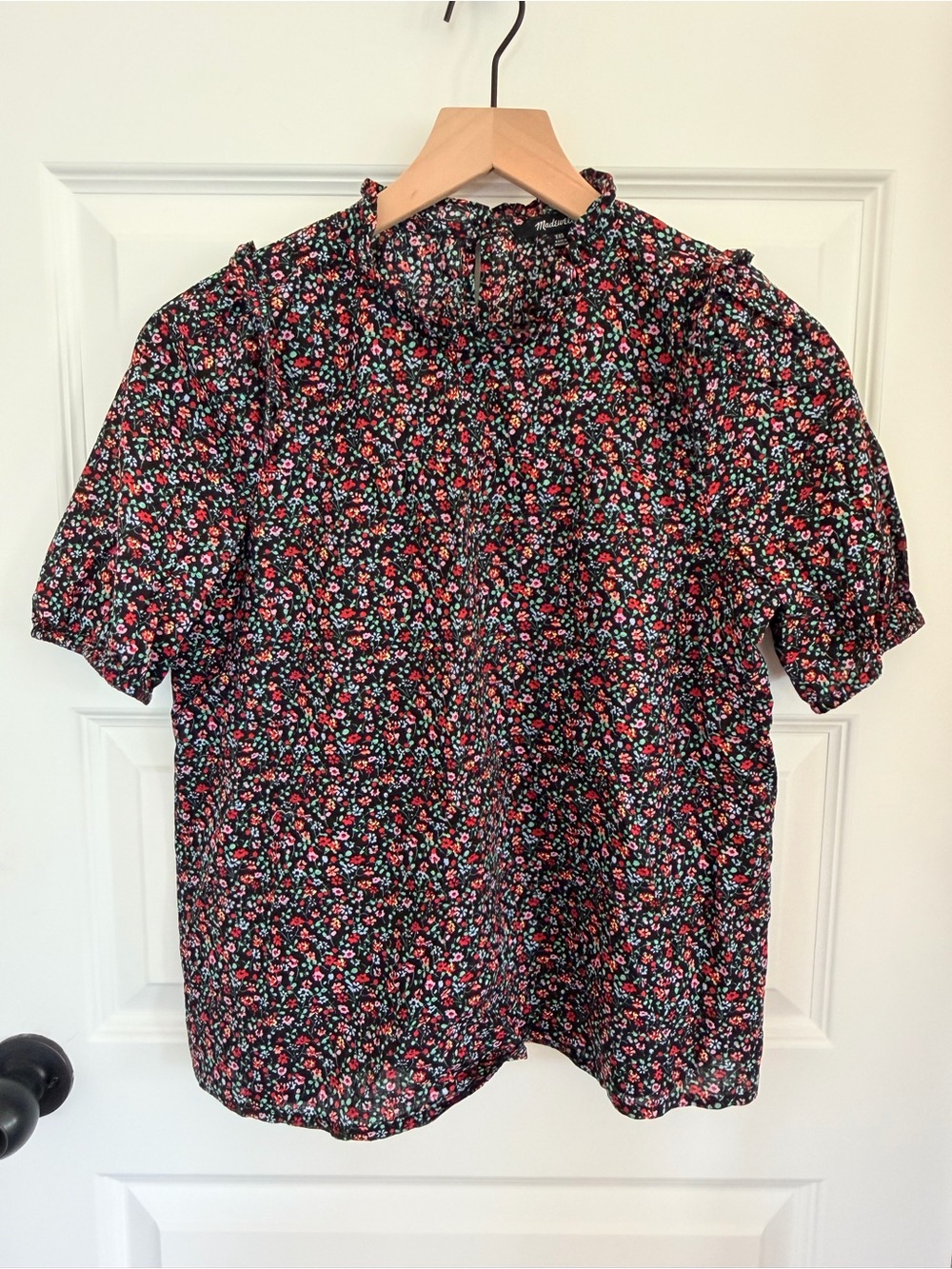 Madewell floral top xs